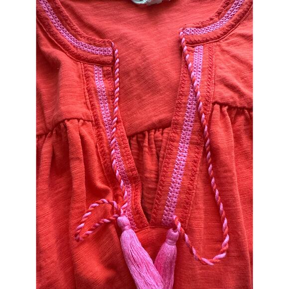 Boden Plus Nadine Notch Cotton Mini Dress Orange Size 20-22 Long - Picture 6 of 10